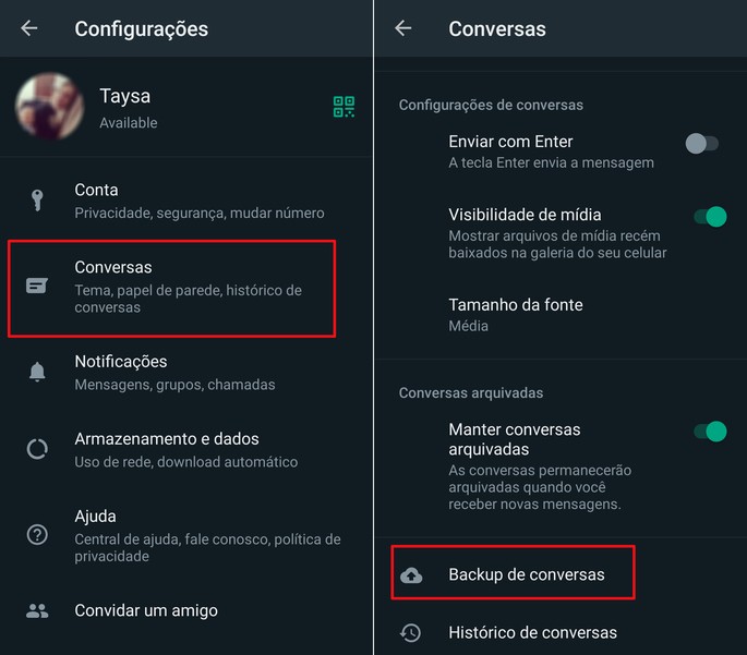 Pasos para habilitar la copia de seguridad automática de las conversaciones de WhatsApp para Android