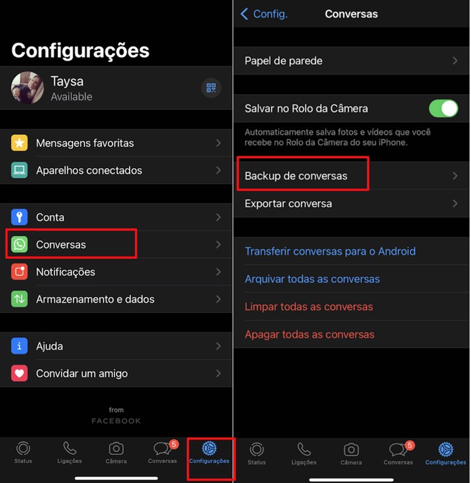 Pasos para habilitar la copia de seguridad automática de las conversaciones de WhatsApp para iOS