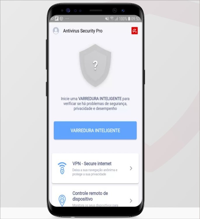 Imagen de lanzamiento de la aplicación de Android Avira Antivirus Security