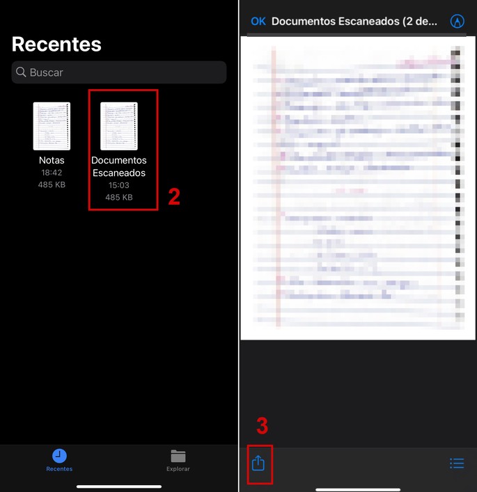 cómo enviar documentos escaneados por correo electrónico en el iphone