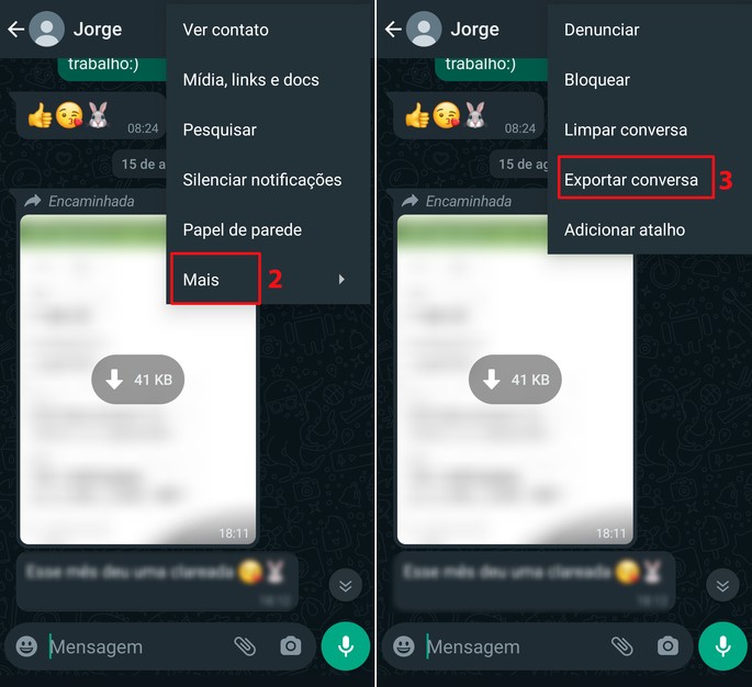 Cómo exportar conversaciones de WhatsApp en Android