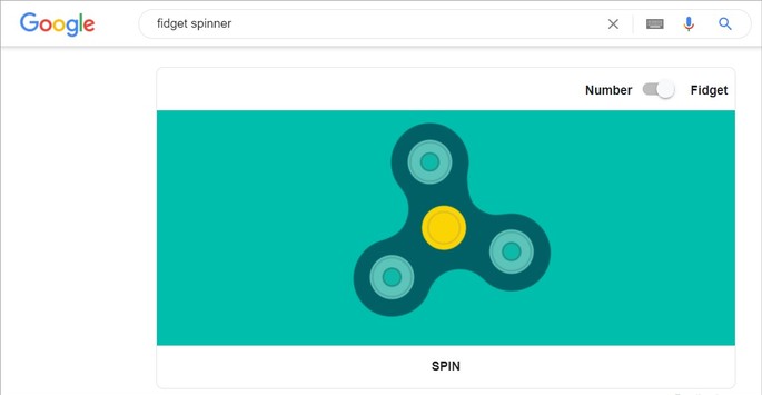 Google fidget spinner
