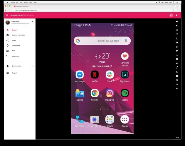 Genymotion: emulador de Android para PC liviana
