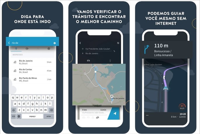 Imagen publicitaria para la aplicación GPS Brasil