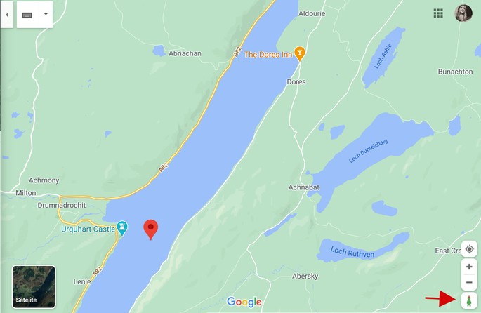 El hombrecito naranja de Google Maps se transforma en el monstruo del lago Ness